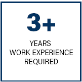 3+ years work experience required