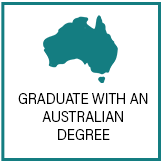 Graduate with an Australian degree